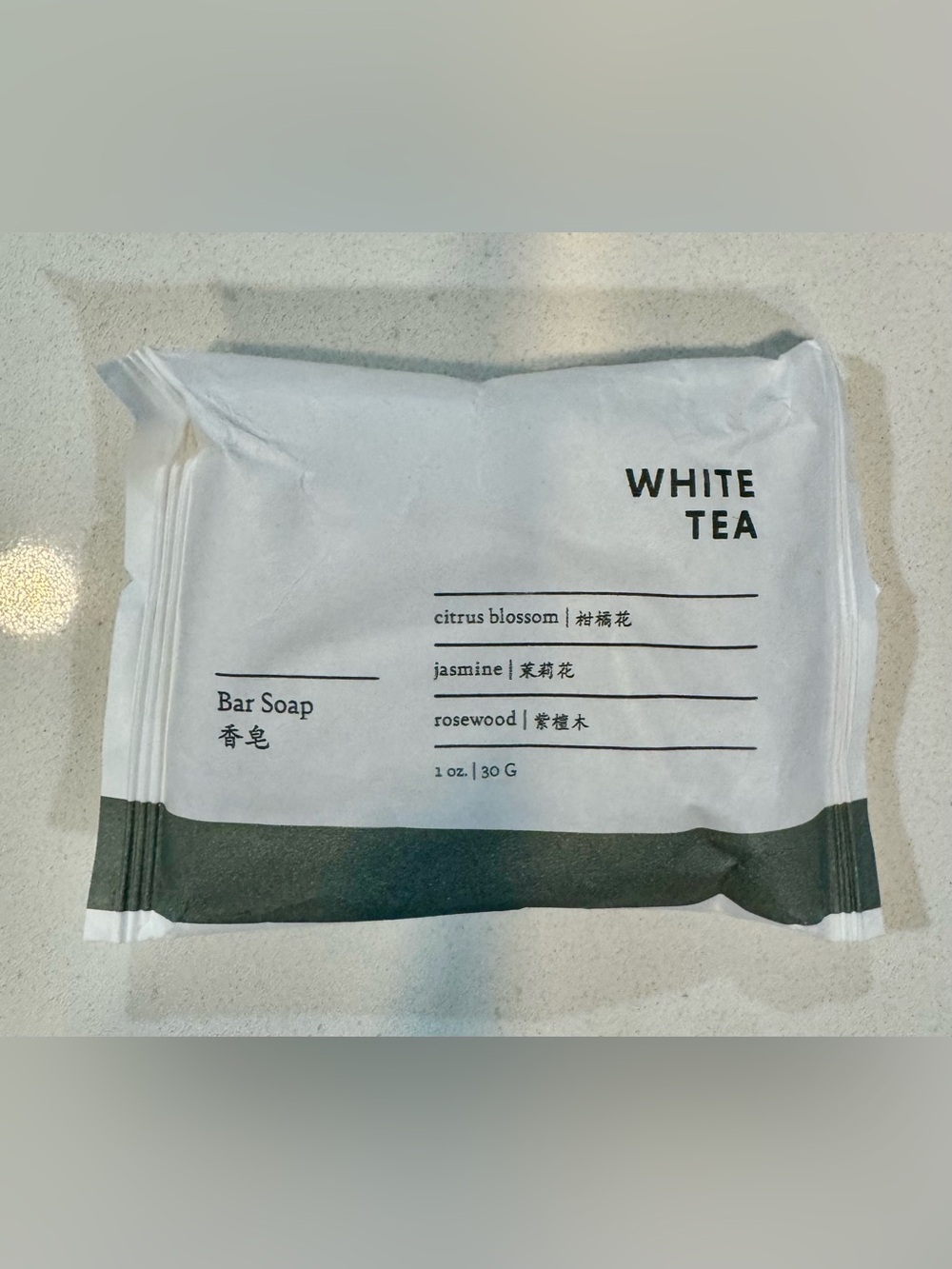Westin White Tea Bar Soap_Citrus Blossom, Jasmine and Rosewood Scent_NWT